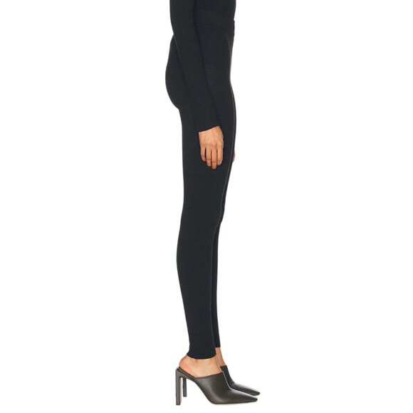 Fear of God ESSENTIALS Waffle Leggingsin Black Small New Womens Knit Pants - Picture 4 of 16